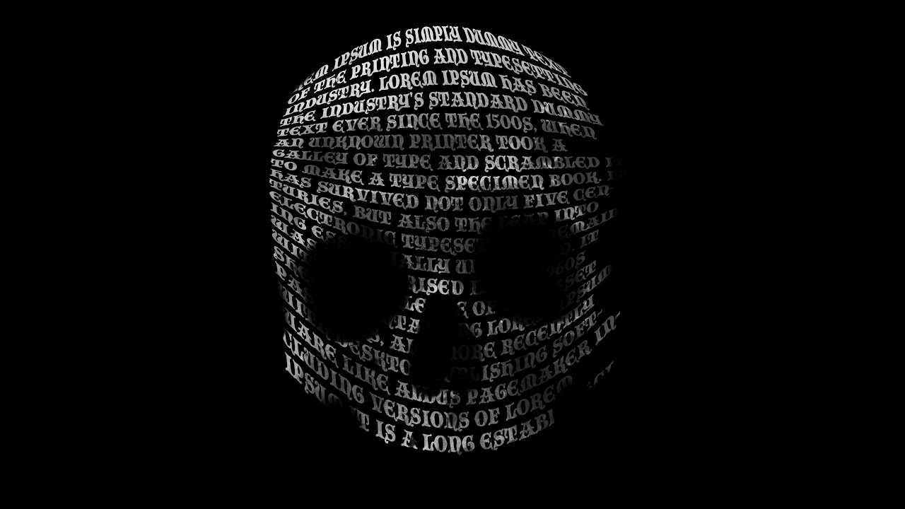 Photoshop Tutorial: Text on Skull, (advanced) - YouTube