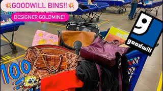 Let’s Go To Goodwill Bins! A Designer GOLDMINE! $1.59 A Pound! Thrift With Me For Resale!