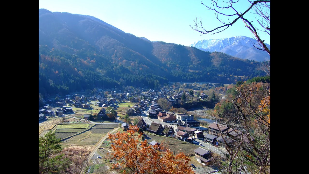 白川郷（白川街道）～国道360号線～萩町城跡展望台駐車場（Shirakawago Drive） YouTube