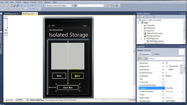 Input Output in Win Phone 7.1