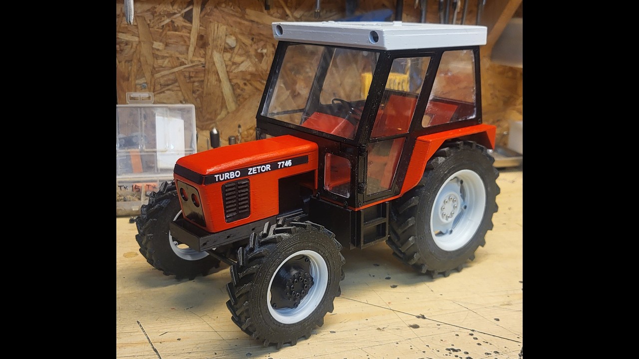🚜 Zetor 7745 Turbo 1/14 scale model・ 3D File for 3D printing・Cults