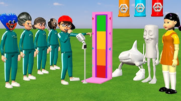 Scary Teacher 3D vs Squid Game Singing Right Song Tung Tung Tung Sahur Italian Brainrot Challenge