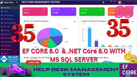 EP 35 Help Desk Management System EF Core NET Core ll .NET 8.0 Tickets, Users, Roles, Audit Logs 🚀💥