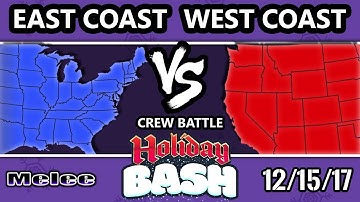 Holiday Bash SSBM - East Coast Vs West Coast - Melee Crews