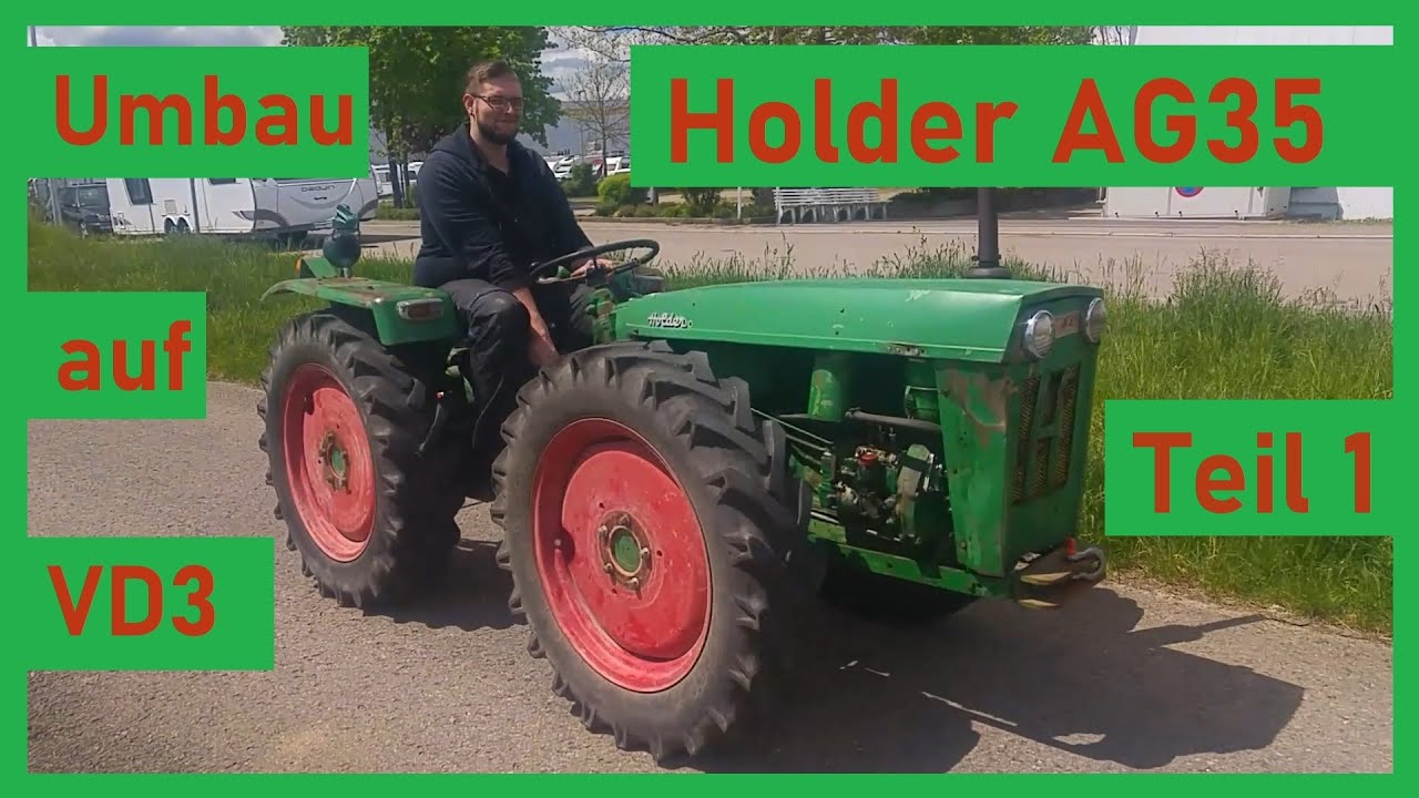 Holder AG35 mit werksseitigem Umbau auf Holder VD3 Motor | Absolut selten | Motor vor der Sanierung