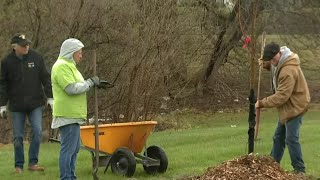 Planting trees around Pontiac in honor of Earth Day