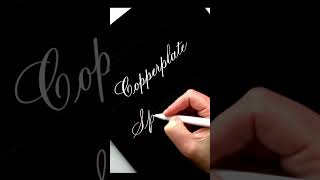 Ipad Calligraphy Copperplate Vs. Spencerian