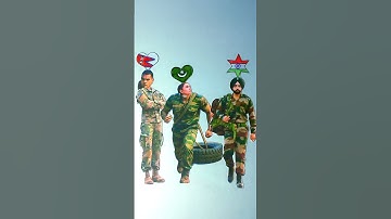India 🇮🇳 Pakistan 🇵🇰 Nepal 🇳🇵 I Love Army 🧡🤍💚 || 🇮🇳🇵🇰🇳🇵 26 January Drawing #shorts #art #ashortaday