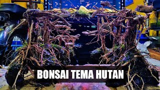 Cara buat bonsai aquascape tema hutan