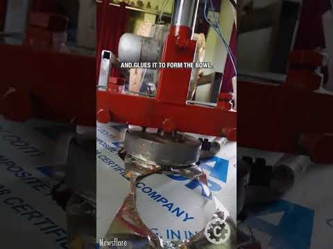 This Machine Makes Paper Bowls Automatically 
