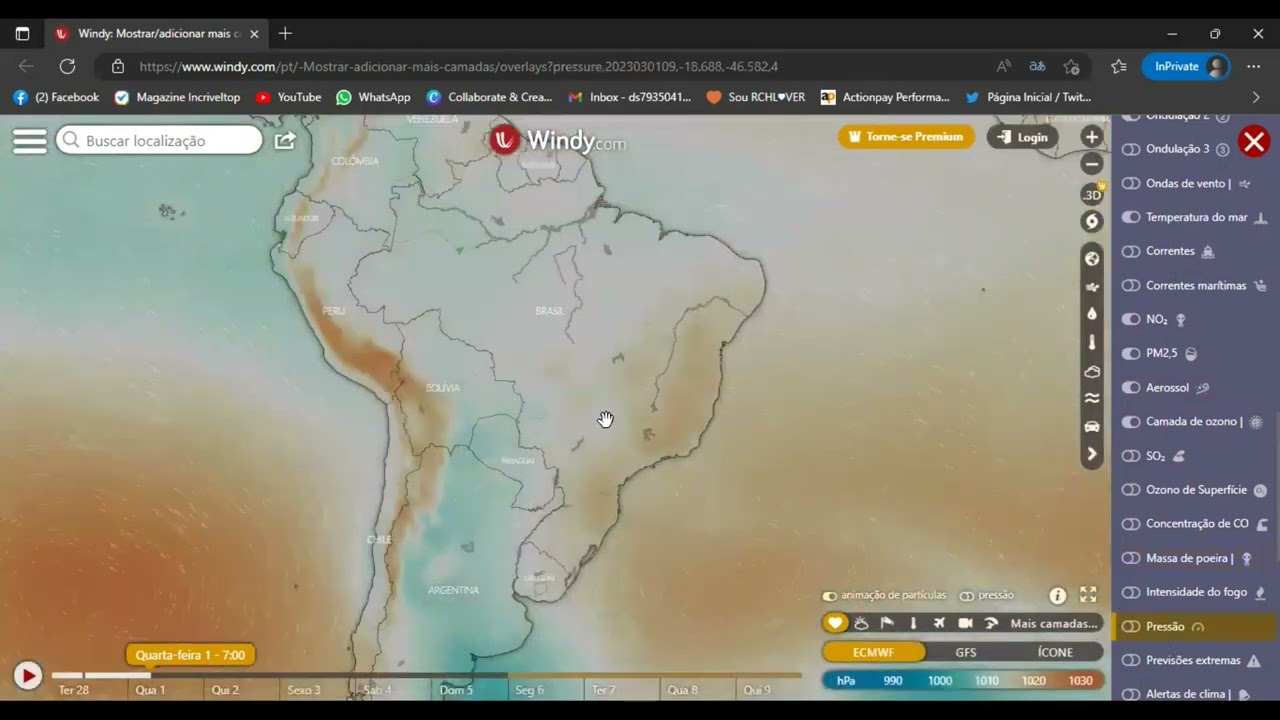 Previsão do tempo 01/03/23