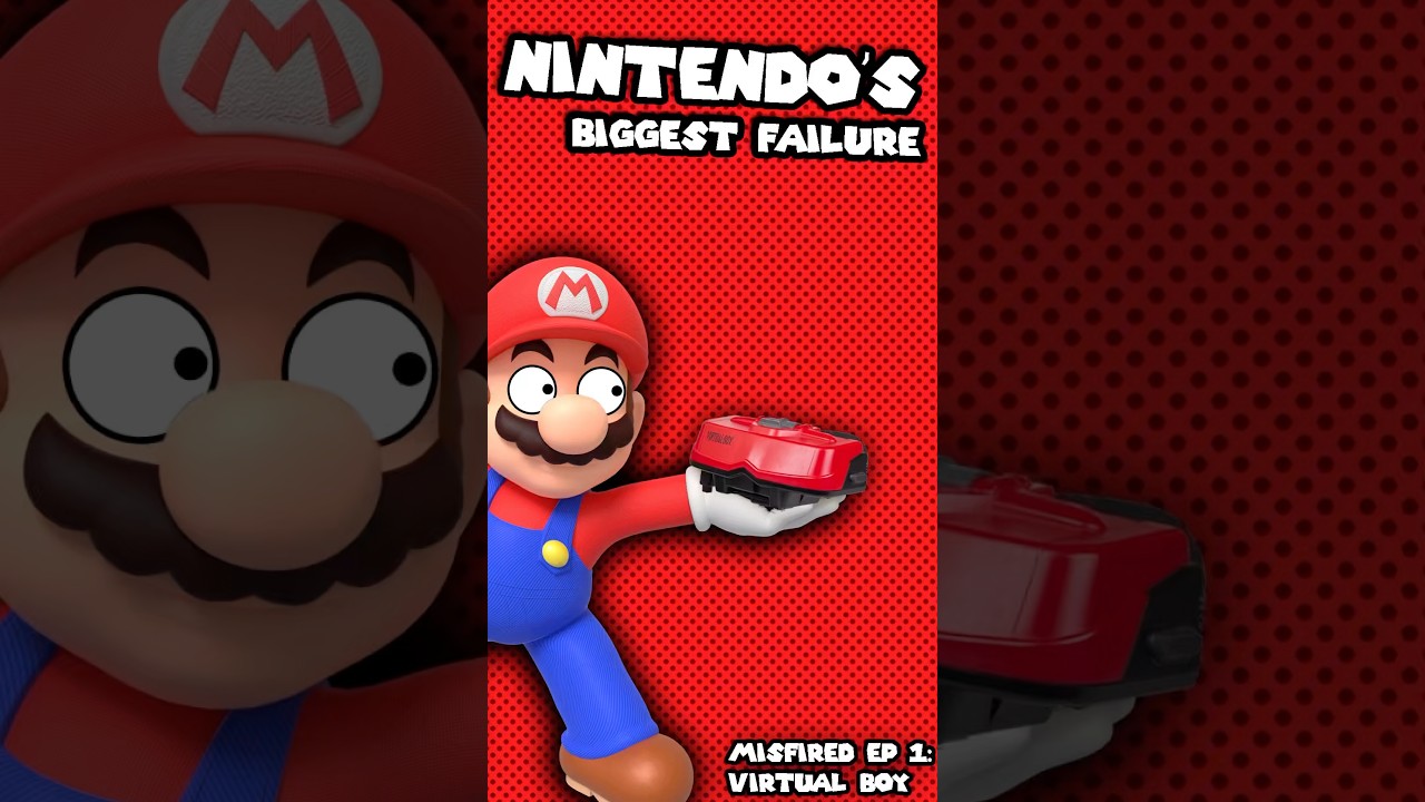 The Story of Nintendo's Biggest Failure (Misfired EP 1: Virtual Boy) #shorts #nintendo #gaming