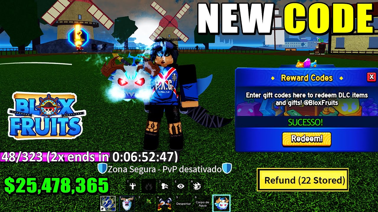 NOVOS CÓDIGO + 34 CÓDIGOS DE 2X XP BELI E RESET NO BLOX FRUITS 2025 ...