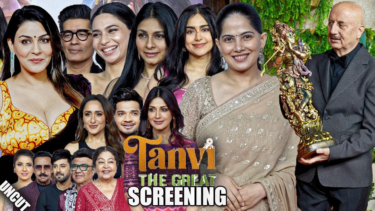 UNCUT - Tanvi The Great Special Screening | Jaya Kishori, Anupam Kher, Munawar Faruqui More