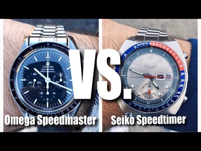 The Omega Speedmaster vs. The Seiko 6139 Speedtimer! Battle Of The Space Chronographs! YouTube