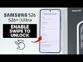 How to Enable Swipe to Unlock on Samsung Galaxy S26 / S26 Ultra - Lock Screen Setting