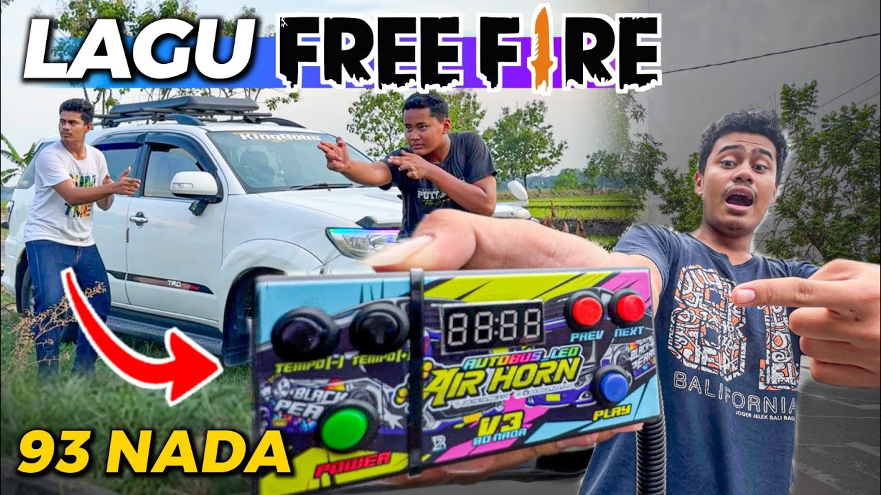 LAGU FF😭‼️- REVIEW SEMUA NADA ABL HORN V3 93 LAGU!!!