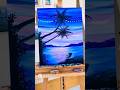 😎Beach Chair &amp; Party Lights Easy Beginner Acrylic Painting Tutorial