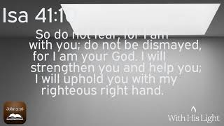 Isa 41:10 - With His Light: Verse of the Day