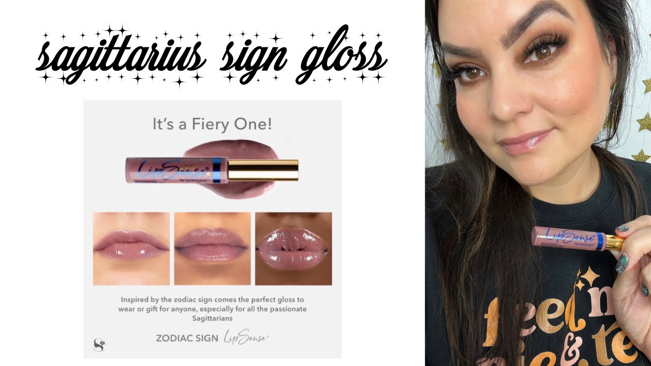 Sagittarius sign gloss by SeneGence, Limited edition zodiac gloss LipSense YouTube