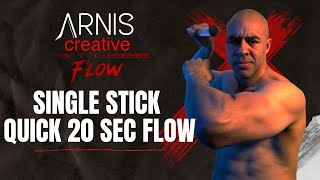 Arnis Basics -  Single Stick quick 20 second Flow.