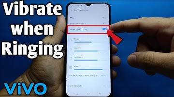 How to Enable/Disable Vibrate when Ringing on ViVO Y20i