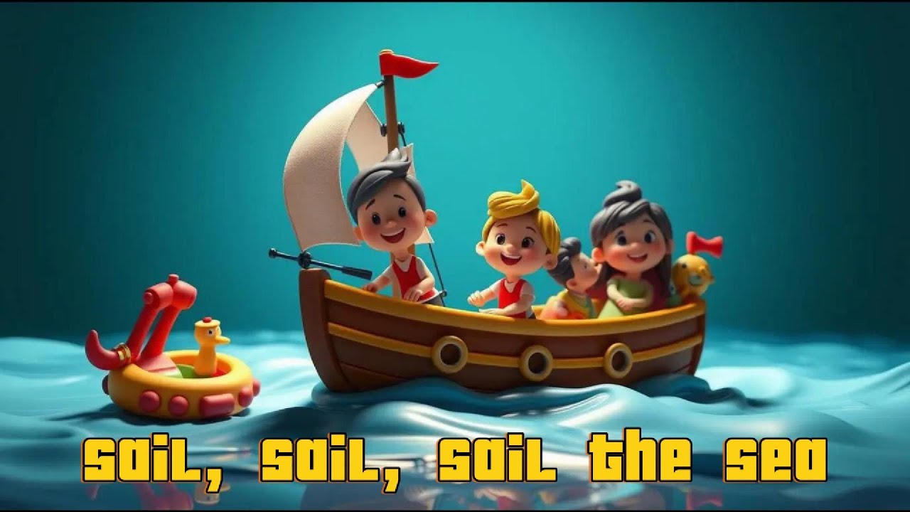 ⛵🌊🎶 Sail, Sail, Sail the Sea – Fun Sailing Adventure Song for Kids! | LaguLaguAnakKecil 😄✨