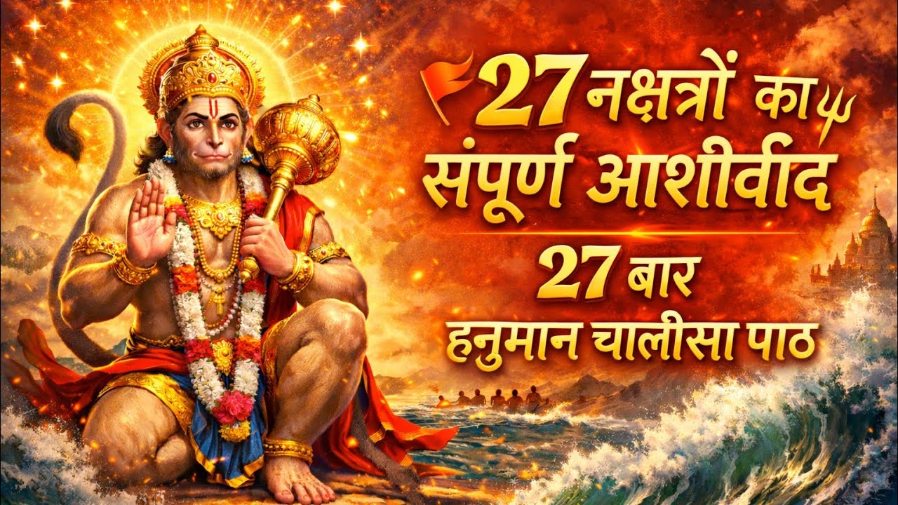 👉 Nonstop Powerful Hanuman Chalisa 🔥 Remove Negativity & Fear | Powerful Chant 