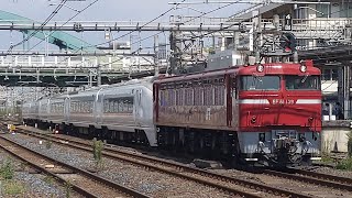 【651系廃車回送】JR東日本 EF81 139号機+651系OM207編成 配9588レ 郡山行 大宮駅通過！[2023.09.27(水)]