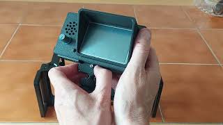 OOK48 box quick fit ball head mount to Icom IC-705 frame by G1YBB.