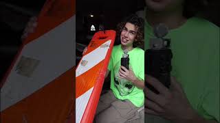 Chewing on a traffic cone ASMR #asmr #asmrvideo #mukbang