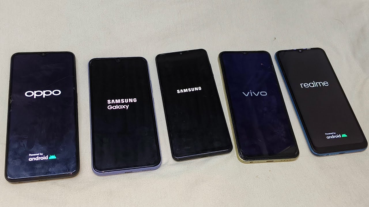 Oppo A57 vs Samsung A34 vs Samsung A31 vs Vivo Y35 vs Realme C11 Reboot Speed Test