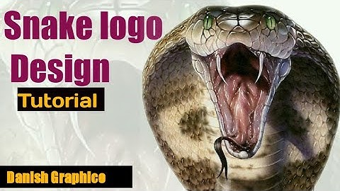 how to create snake   logo design tutorial video Adobe illustrator | graphic designing #viral #logo