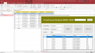 C# and Access : Perform SMART CRUD Operations with SEARCH (Part 2/2)
