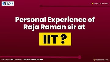 𝐏𝐞𝐫𝐬𝐨𝐧𝐚𝐥 𝐄𝐱𝐩𝐞𝐫𝐢𝐞𝐧𝐜𝐞 𝐎𝐅 𝐑𝐚𝐣𝐚 𝐑𝐚𝐦𝐚𝐧 𝐒𝐢𝐫 𝐚𝐭 𝐈𝐈𝐓