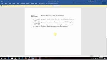 Experiment 7 FILE OPERATIONS USING SYSTEM CALLS