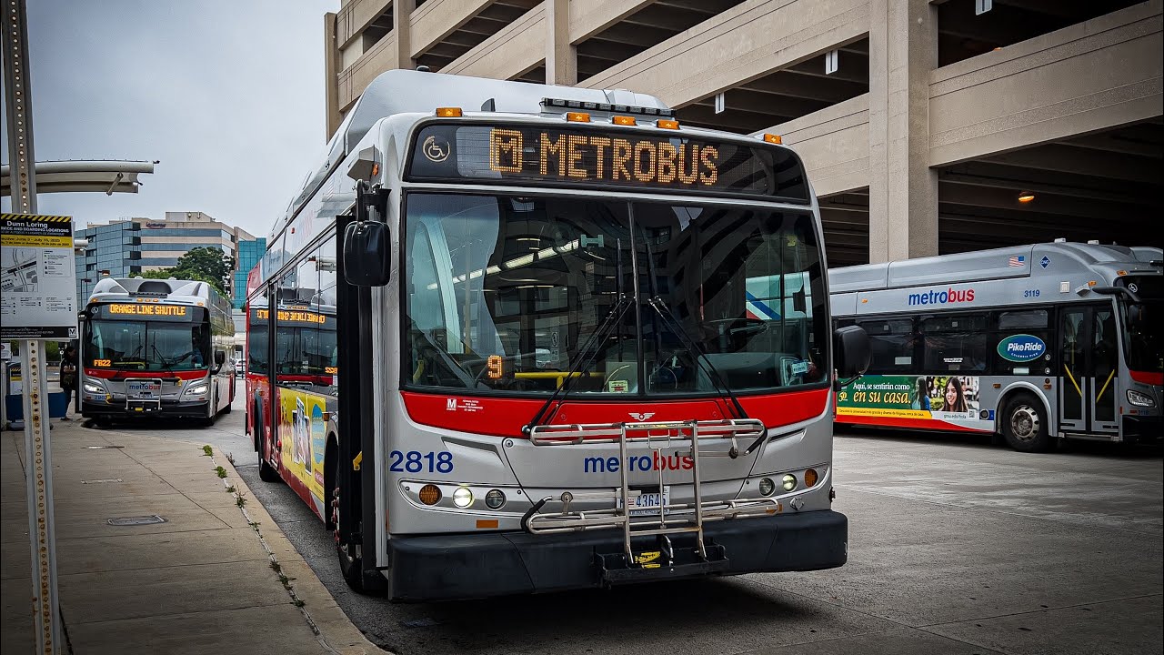 (Retired) WMATA 2007 New Flyer C40LFR 2818 on Route 2B