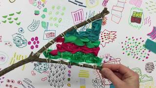 Little Lesson at Home: Branch Weaving
