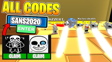 ALL NOVEMBER CODES in SANS MULTIVERSAL BATTLES (ROBLOX)