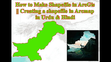 How to make shapefile in ArcGis | creating a shapefile in arcmap in urdu/hindi || Lecture Number 21