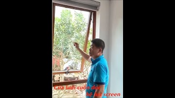 Cửa lưới chống muỗi cuốn dọc. Hệ Lux Screen chống bung lưới