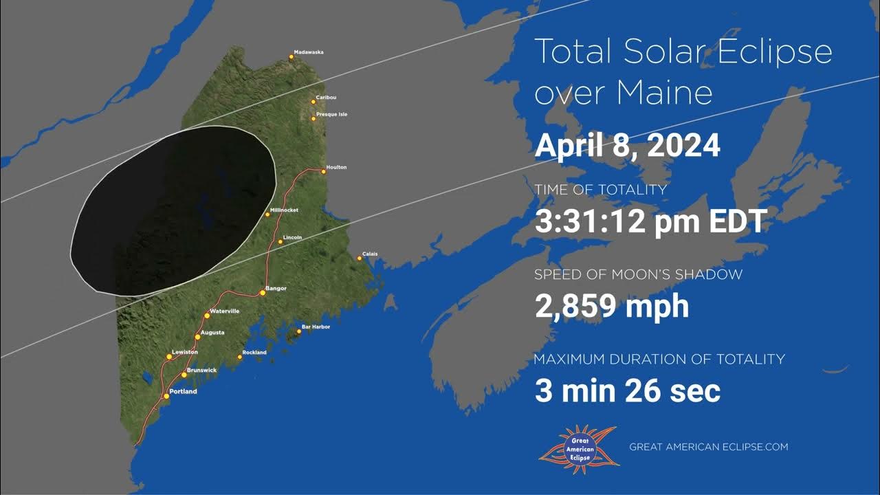 Total Solar Eclipse of April 8, 2024 over Maine YouTube