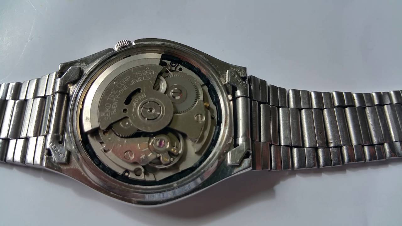 Seiko 5 7S26-3170 Movement (7S26-043L on face) - YouTube