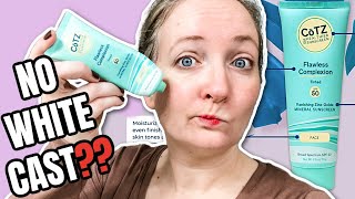 COTZ Flawless Complexion Tinted SPF 50 MINERAL Sunscreen Review