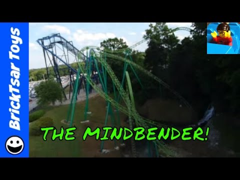 The Mindbender Triple loop Roller Coaster Front Row View Six Flags Over ...