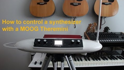 A tutorial on how to use the MOOG Theremini to control a synthesizer using MIDI