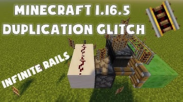 Minecraft 1.16.5 Duplication Glitch - Infinite Rails (Java)