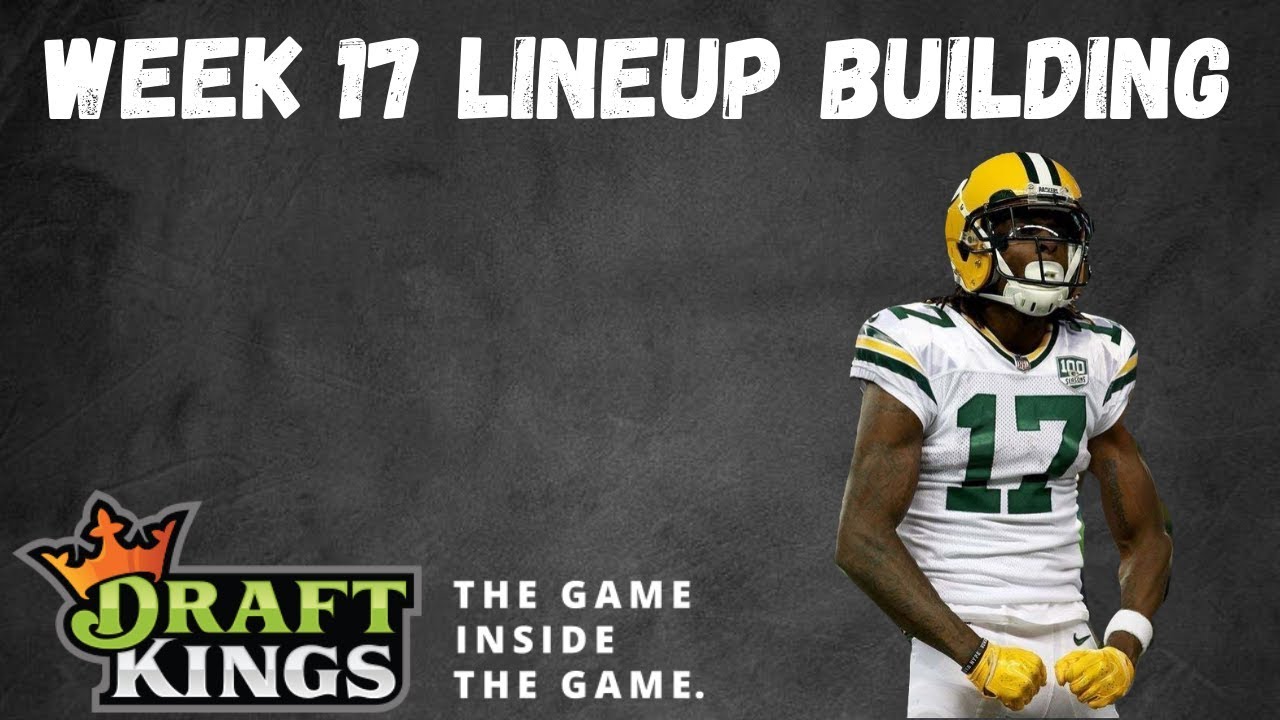 Draftkings NFL DFS | Lineup Building | Week 17 - YouTube