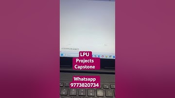 LPU CAPSTONE PROJECT Using Trending Project Titles 🔥Detailed CAPSTONE project video#lpu 2025