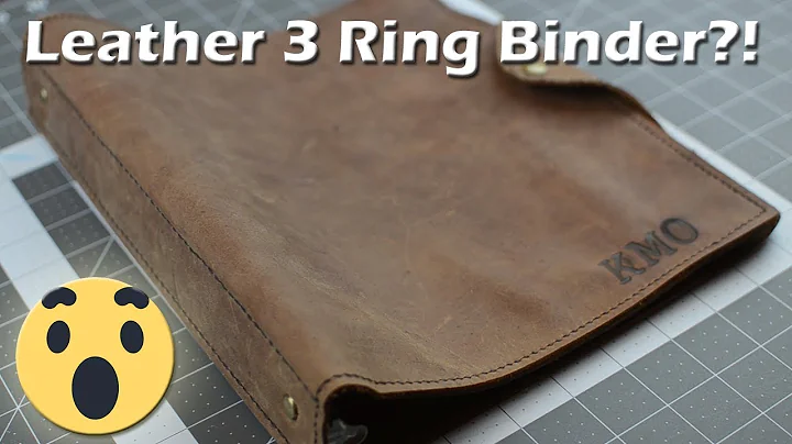 DIY Leather 3 Ring Binder (Trapper Keeper) #leatherproject #DIY